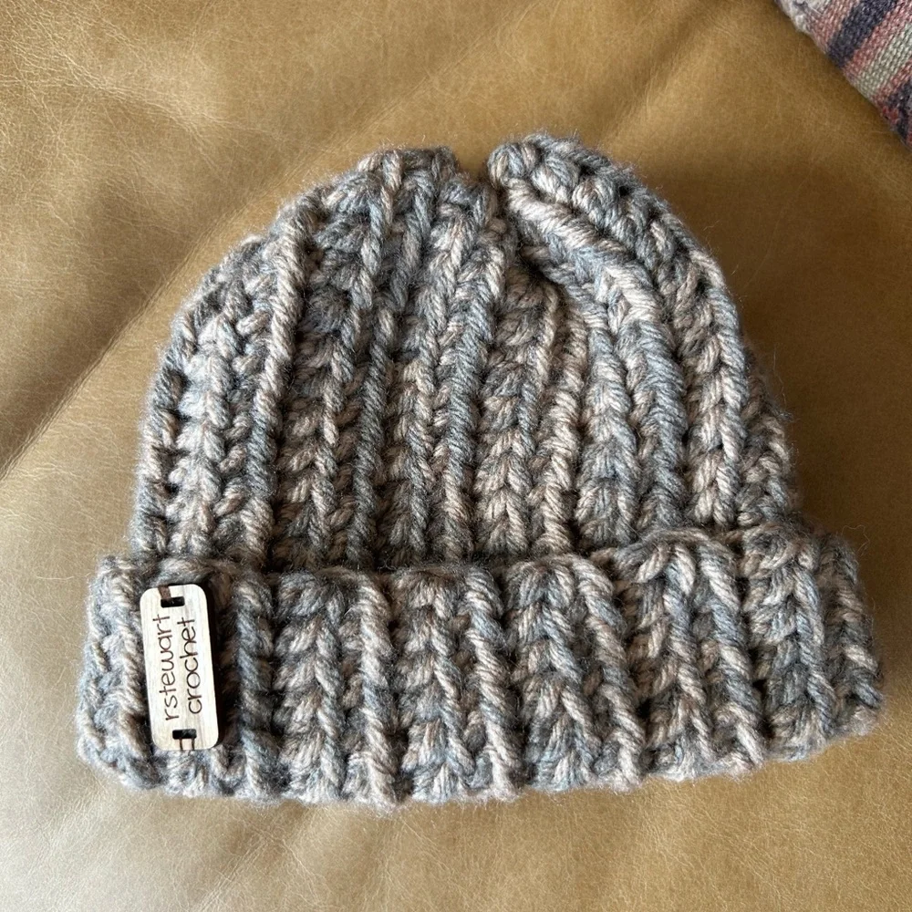 Crochet newborn beanie